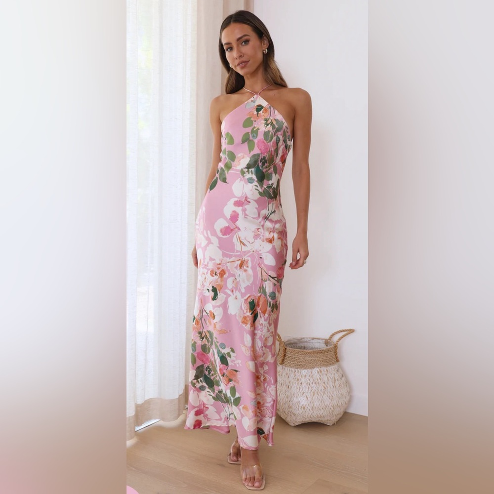 Hello Molly Feeling Moody Maxi Dress in Pink